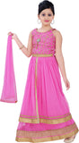 Saarah Self Design Girl's Lehenga Choli