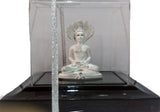 PURAN 999 Pure Silver Idol PARSAVNATH JI (Divine Gift in Air Proof Acrylic Box) Showpiece  -  4 cm