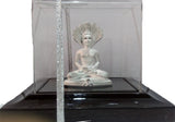PURAN 999 Pure Silver Idol PARSAVNATH JI (Divine Gift in Air Proof Acrylic Box) Showpiece  -  4 cm