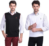 Eprilla Solid V-neck Casual Men's Sweater