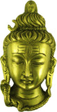 Eshoppee Shiv face antique color brass idol Showpiece  -  8 cm