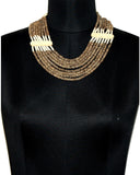 ETTI ES49_BROWN Wood Necklace