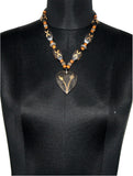 ETTI ES60_BROWN Wood Necklace