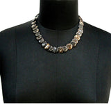 ETTI Esj33_brown Wood Necklace