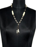 ETTI ESJ67_BEIGE Wood Necklace