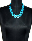 ETTI ESJ77_BLUE Plastic Necklace