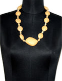 ETTI ESJ78_BEIGE Plastic Necklace
