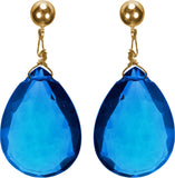 Pearl Paradise Hydro Golden Topaz Yellow Gold Quartz Alloy Drop Earring
