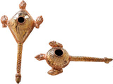 Exotic India Vaishnava Symbols - Shankha And Chakra Showpiece  -  37 cm