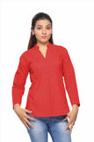 Fabpoppy Women's Solid Casual Shirt