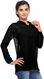 Fabpoppy Women's Solid Casual Shirt