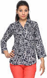 Fabpoppy Women's Printed Casual Shirt