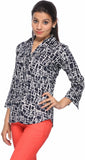 Fabpoppy Women's Printed Casual Shirt