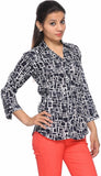 Fabpoppy Women's Printed Casual Shirt