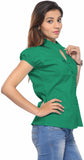 Fabpoppy Women's Solid Casual Shirt