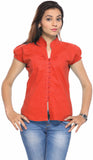 Fabpoppy Women's Solid Casual Shirt