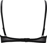 Peches by Peches - Polyamide Black Polka Dots Demicup Semi Padded Underwired Women's Balconette Bra