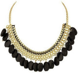 FashBlush Forever New BlackBead Alloy Necklace
