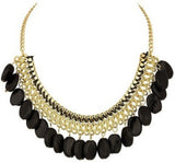 FashBlush Forever New BlackBead Alloy Necklace