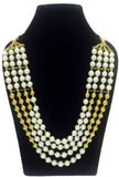 FashBlush Forever New BlackBead & LongChain Alloy Necklace