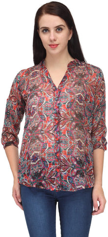 BPT Women's Printed Casual Shirt