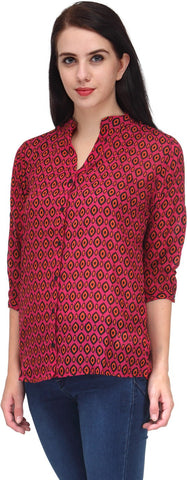 BPT Women's Printed Casual Shirt