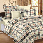@Story @@ Home Checkered Double Dohar White@