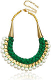 Fashblush Braided Bead Alloy Necklace