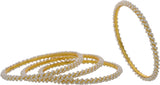 Prisha Alloy Yellow Gold Bangle Set