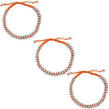 Kenway Retail Metal, Cotton Dori Silver Bracelet Set