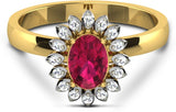 Fullcutdiamond FCDR8253R Yellow Gold Diamond 18K Yellow Gold 18 K Ring