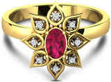 Fullcutdiamond FCDR8261R Yellow Gold Diamond 18K Yellow Gold 18 K Ring