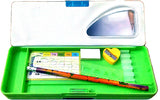 FCS Magnetic with Double Sided Gift Cartoon Art Plastic Pencil Box
