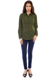 Femninora Women's Solid Casual, Formal Shirt