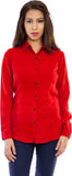 Femninora Women's Solid Casual, Formal Shirt