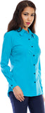 Femninora Women's Solid Casual, Formal Shirt