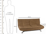 FabHomeDecor Fabric Double Sofa Bed