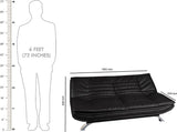FabHomeDecor Fabric Double Sofa Bed