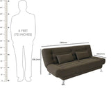 FabHomeDecor Fabric Double Sofa Bed