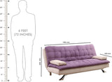 FabHomeDecor Fabric Double Sofa Bed