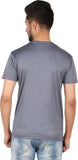 Fanideaz Printed Men's Round Neck Grey T-Shirt