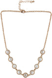Jewelizer Bohemian Opal Yellow Gold Plated Alloy Necklace
