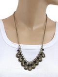 Jewelizer Bohemian Opal Yellow Gold Plated Alloy Necklace