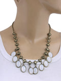 Jewelizer Bohemian Opal Yellow Gold Plated Alloy Necklace