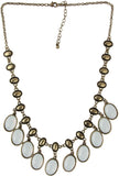 Jewelizer Bohemian Opal Yellow Gold Plated Alloy Necklace