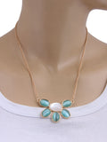 Jewelizer Bohemian Crystal Yellow Gold Plated Alloy Necklace