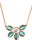 Jewelizer Bohemian Crystal Yellow Gold Plated Alloy Necklace