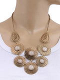 Jewelizer Bohemian Yellow Gold Plated Alloy Necklace
