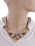 Jewelizer Statement Crystal Yellow Gold Plated Alloy Necklace
