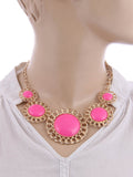 Jewelizer Statement Crystal Yellow Gold Plated Alloy Necklace